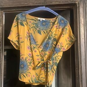 Madewell semi sheer blouse